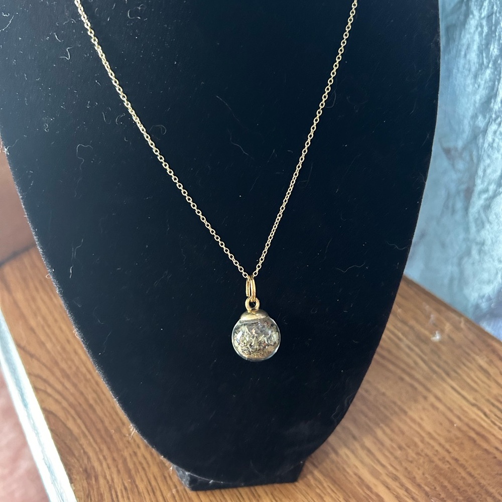 Sage filled necklace